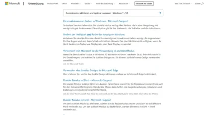 Dunkelmodus aktivieren und optimal anpassen | Windows 11/10