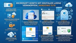 Microsoft-Konto mit digitaler Lizenz verknüpfen | Windows 11/10