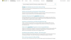 Passwortmanager: Gespeicherte Passwörter anzeigen | Windows 11/10