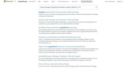 Passwortmanager: Gespeicherte Passwörter anzeigen | Windows 11/10
