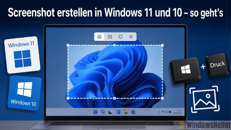 Screenshot erstellen in Windows 11 und 10 – so geht’s