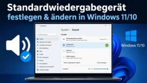 Standardwiedergabegerät festlegen und ändern in Windows 11/10