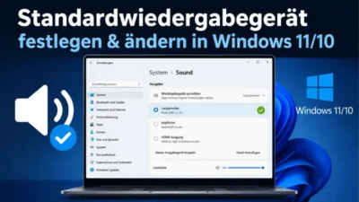 Standardwiedergabegerät festlegen und ändern in Windows 11/10