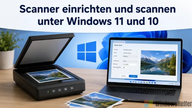 Scanner einrichten und scannen unter Windows 11 und 10