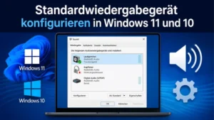Standardwiedergabegerät konfigurieren in Windows 11 und 10