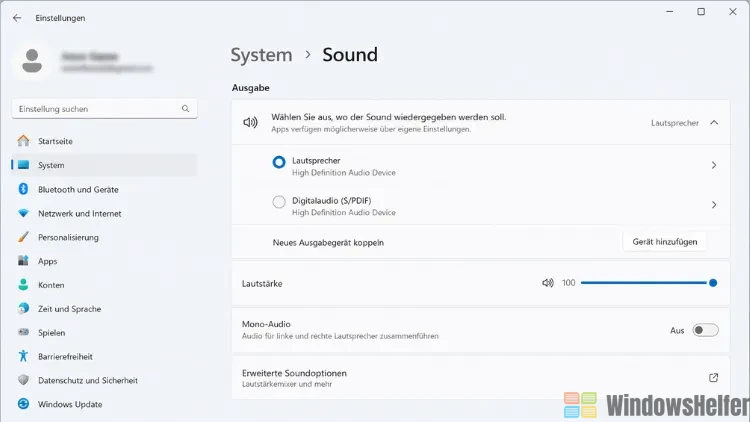 Standardwiedergabegerät über die Einstellungen-App festlegen