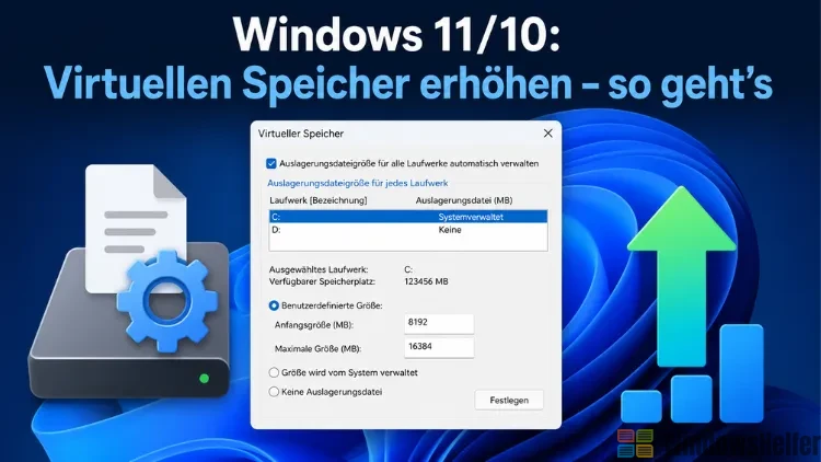 Windows 11/10: Virtuellen Speicher erhöhen – so geht’s
