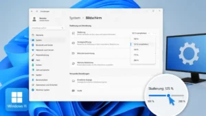 Anzeigeskalierungseinstellungen anpassen in Windows 11/10