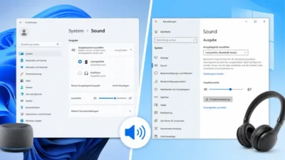 Audioausgabeeinstellungen anpassen in Windows 11 und 10