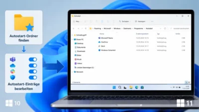 Autostart-Ordner finden und bearbeiten in Windows 11 und 10