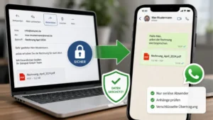 E-Mail auf WhatsApp weiterleiten – so geht es sicher
