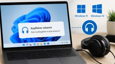 Kopfhörererkennung in Windows 11 und Windows 10
