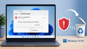 Windows 11/10: Antivirensoftware von Drittanbietern deinstallieren