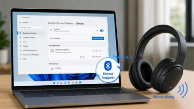 Windows 11/10: Erneutes Koppeln von Bluetooth-Kopfhörern für Stereo-Klang
