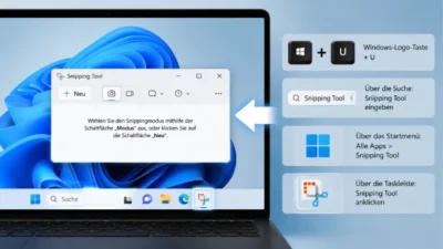 Windows 11/10: Snipping Tool öffnen – so geht’s schnell